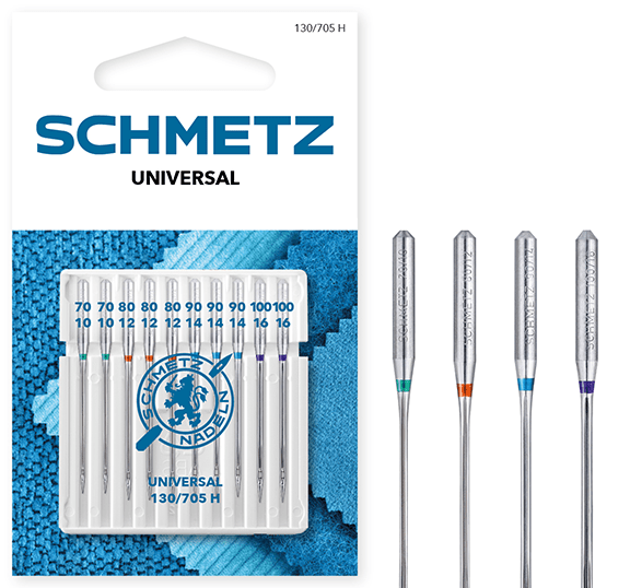 SCHMETZ UNIVERSAL sewing machine needles - No./70/80/90/100 (10 pcs.)