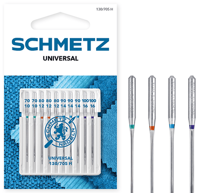 SCHMETZ UNIVERSAL sewing machine needles - No./70/80/90/100 (10 pcs.)