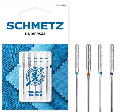 Universal sewing machine needles SCHMETZ UNIVERSAL - No./70/80/90/100 (5 pcs.)