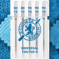 alt
SCHMETZ UNIVERSAL sewing machine needles - No. 80/90 (5 pcs.)