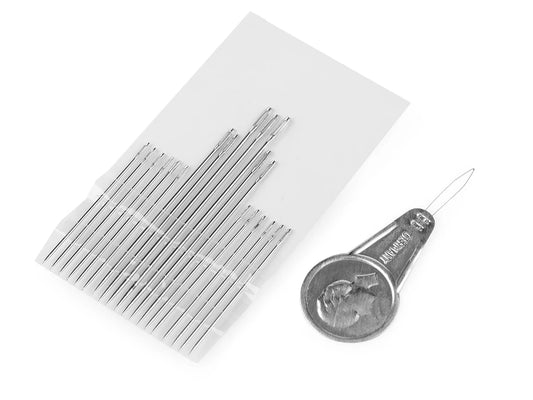 Sewing needles, sharp - 37 - 60 mm + threader