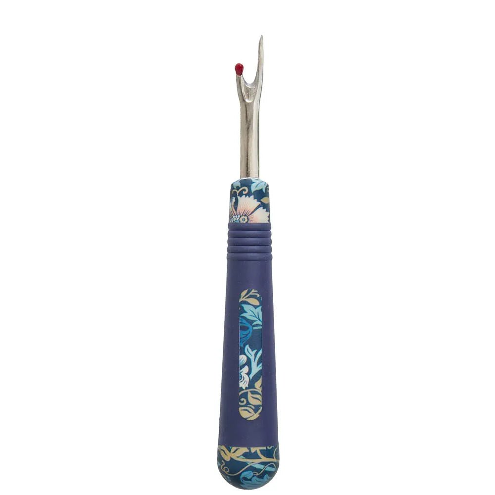 alt
Image of a seam ripper with a soft handle and floral pattern, blue, Hobby Gift – available at Charlotte Fabrics