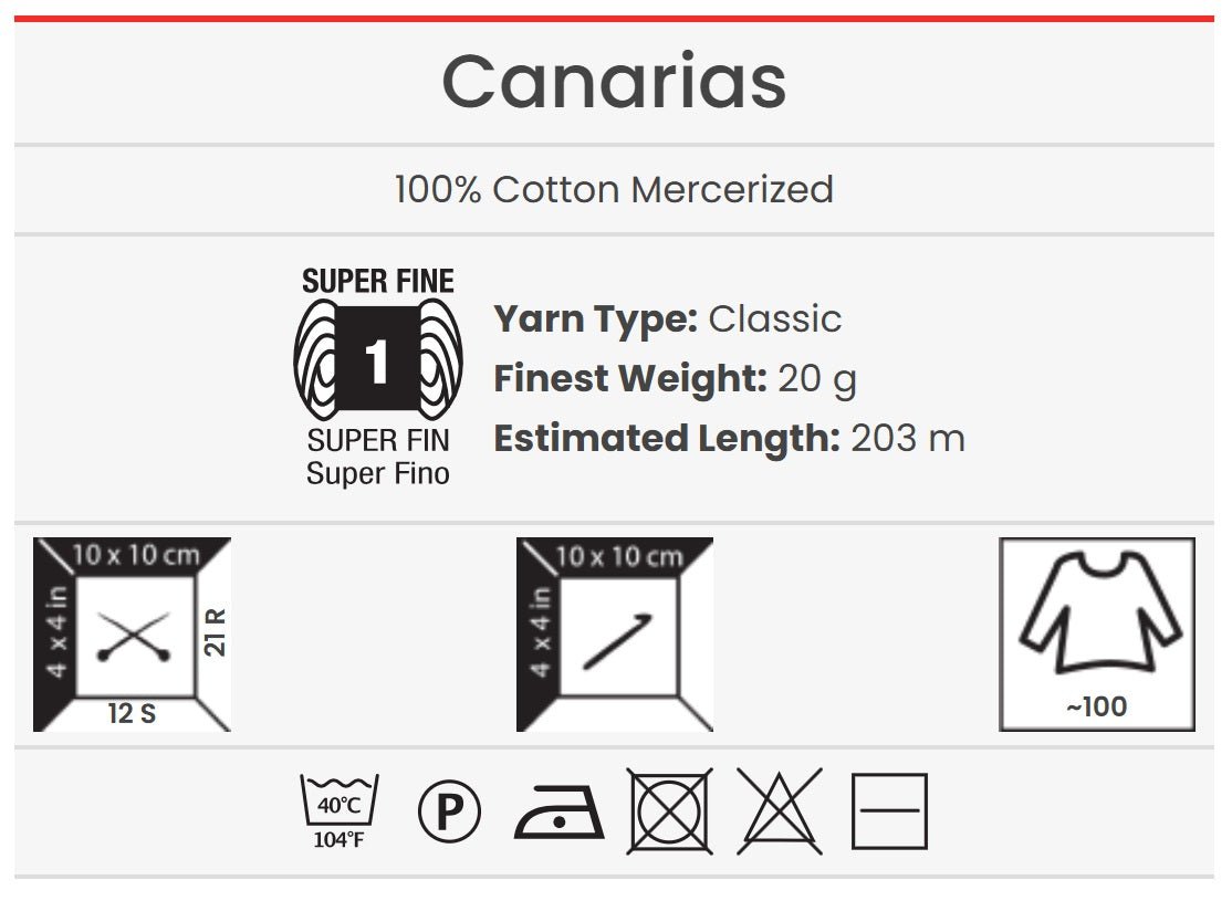 Image with Tambordiegi YarnArt CANARIAS - 20g / 203m – available at Šarlotes audumi