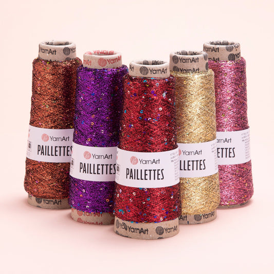 Image of Tambordiegi YarnArt Paillettes with glitter threads - 50g / 800m – available at Šarlotes audumi
