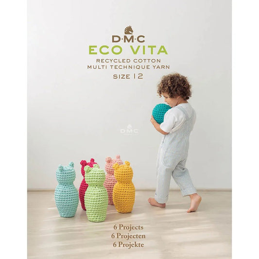 Image of the DMC Eco Vita crochet magazine for a children's room, ENG, DE – available at Šarlotes audumi