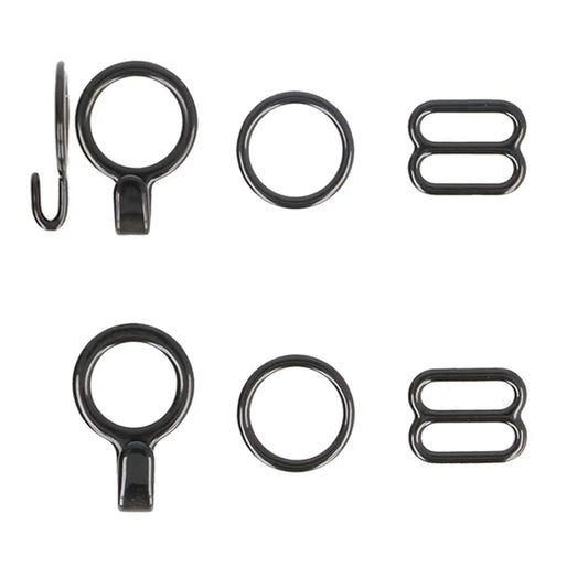 Bow tie fasteners (black, 2 sets) Milward