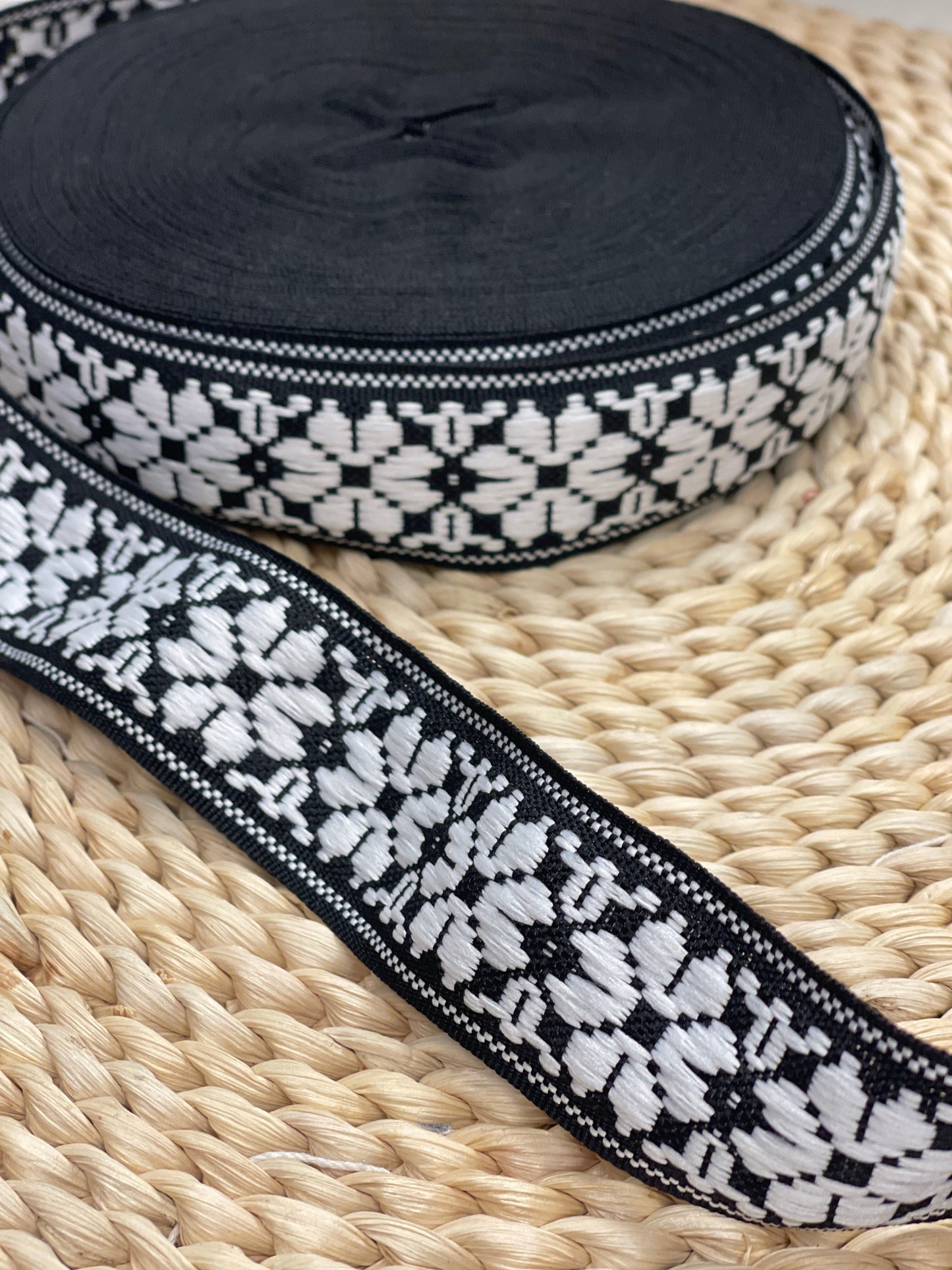 Wstążka narodowa, 36 mm – czarna – LV