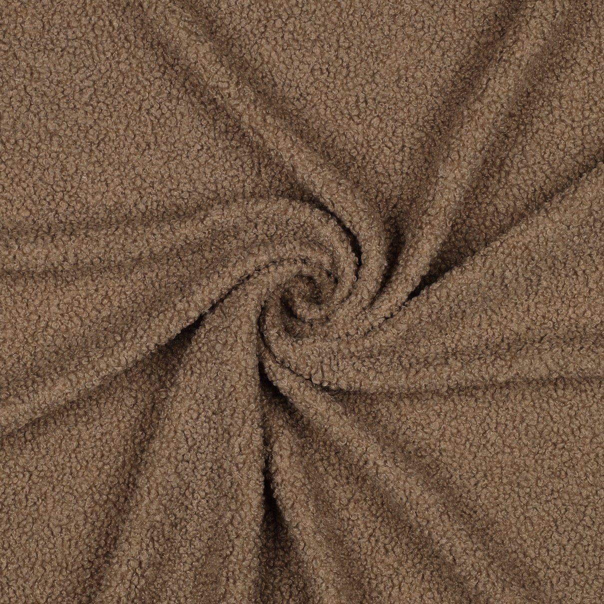 Teddy fabric - coffee brown 270 g/m²