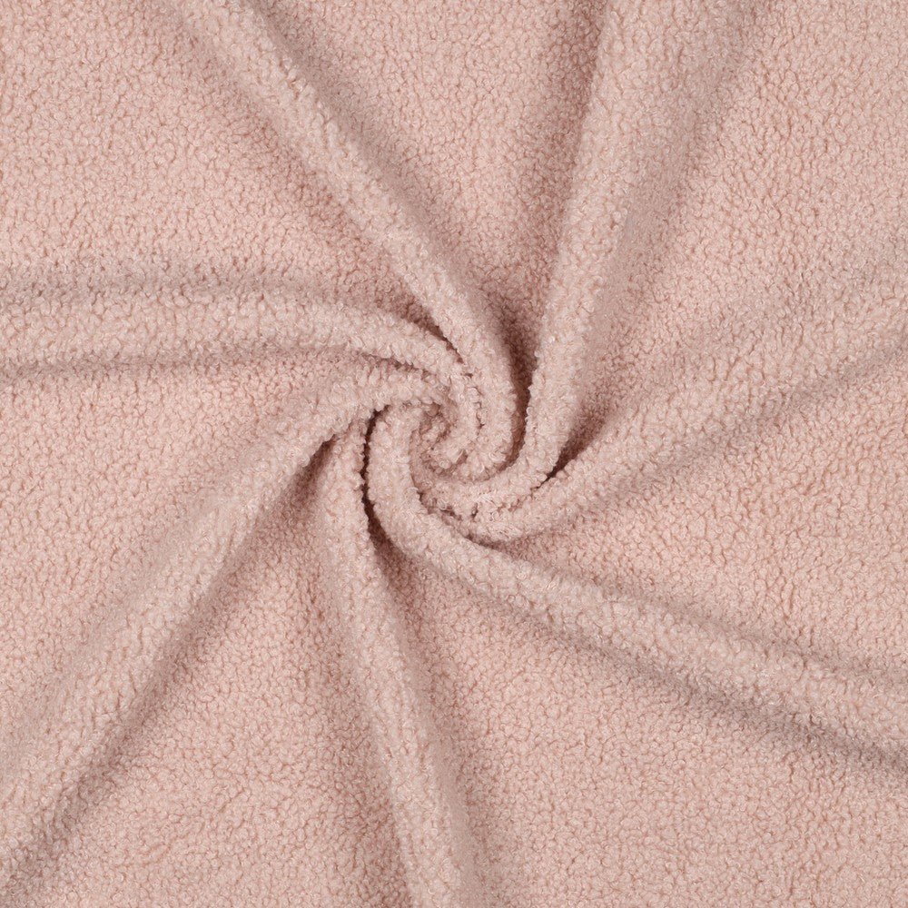 Teddy fabric - soft pink 270 g/m²