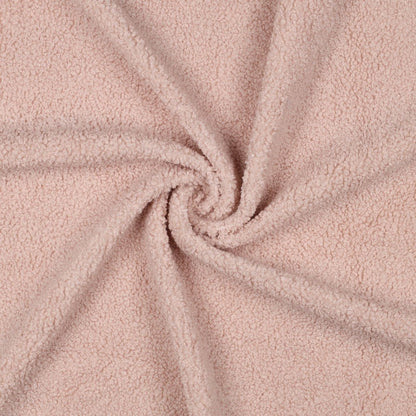 Teddy fabric - soft pink 270 g/m²