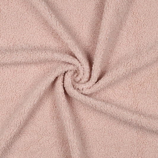 Teddy fabric - soft pink 270 g/m²