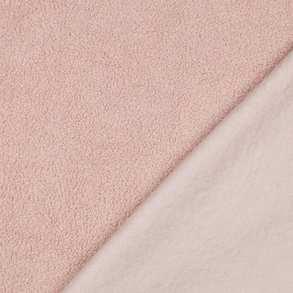 Teddy fabric - soft pink 270 g/m²