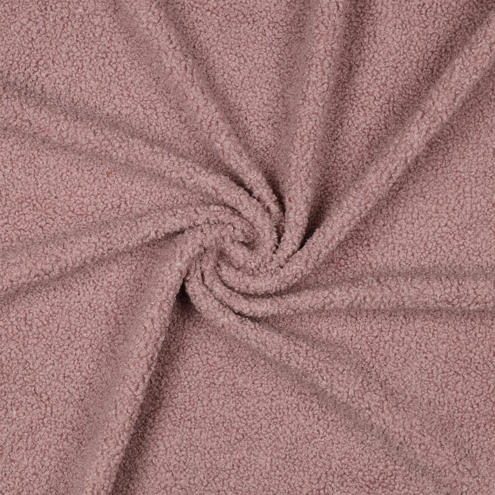 Teddy fabric - dusty pink 270 g/m²