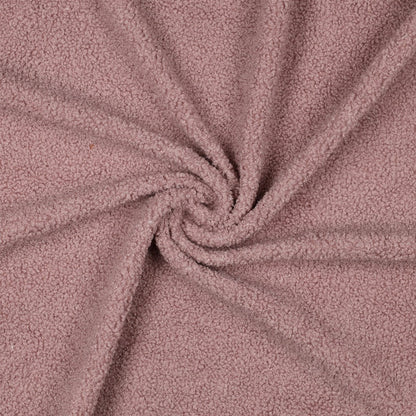 Teddy fabric - dusty pink 270 g/m²