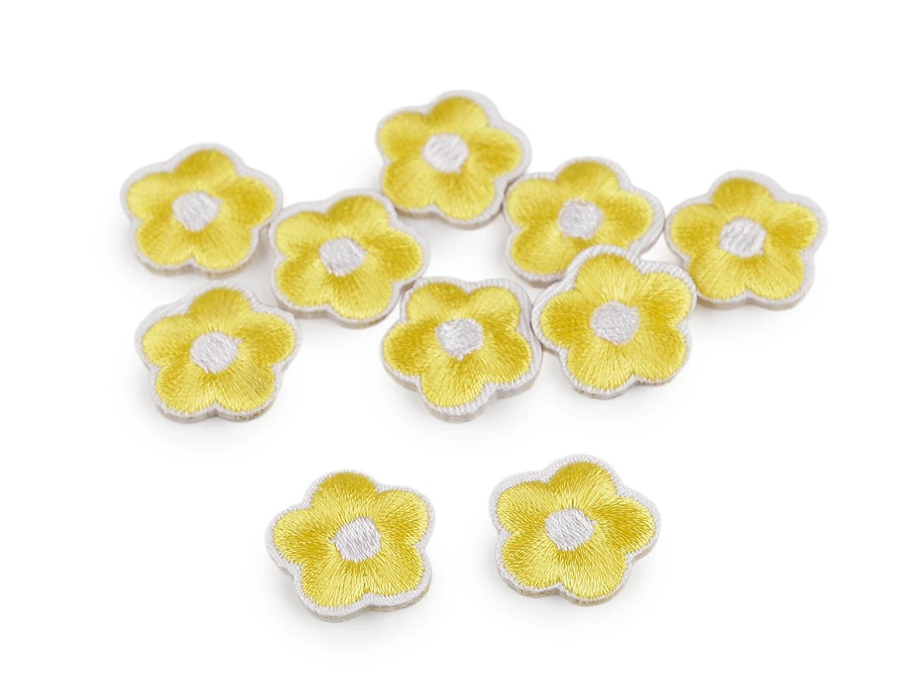 Image of an iron-on appliqué patch – flower – available at Charlotte's Fabrics