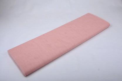 Image of stiff tulle – dusty pink | 100% nylon |20 g/m² 150 cm – available at Šarlotes audumi