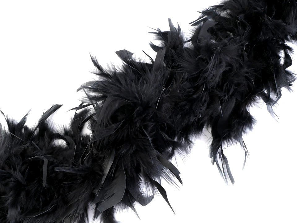 Feather boa with tinsel | 90 g, 1.8 m | assorted colors