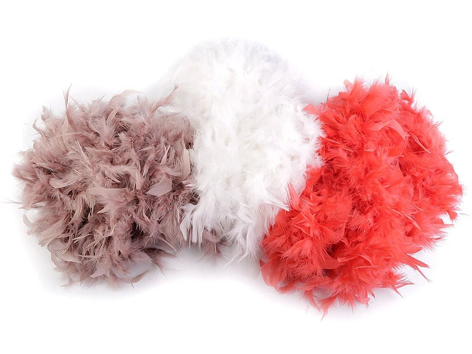 turkey feather boa | 90 g, 1.8 m | assorted colors