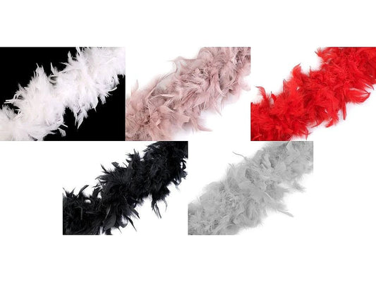 Turkey feather boa | 90 g, 1.8 m | assorted colors