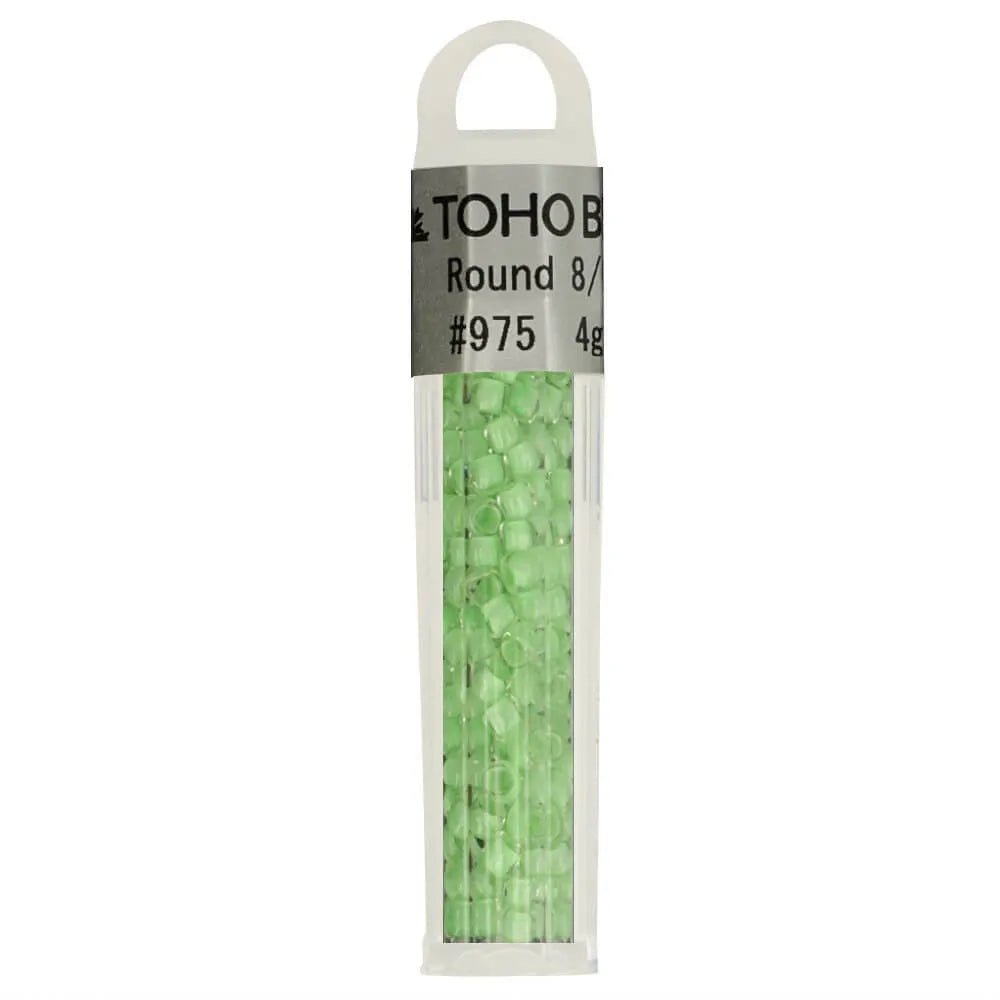 Image with TOHO high-quality round glass beads 8/0 – 4 g | assorted shades – available at Charlotte’s Fabrics