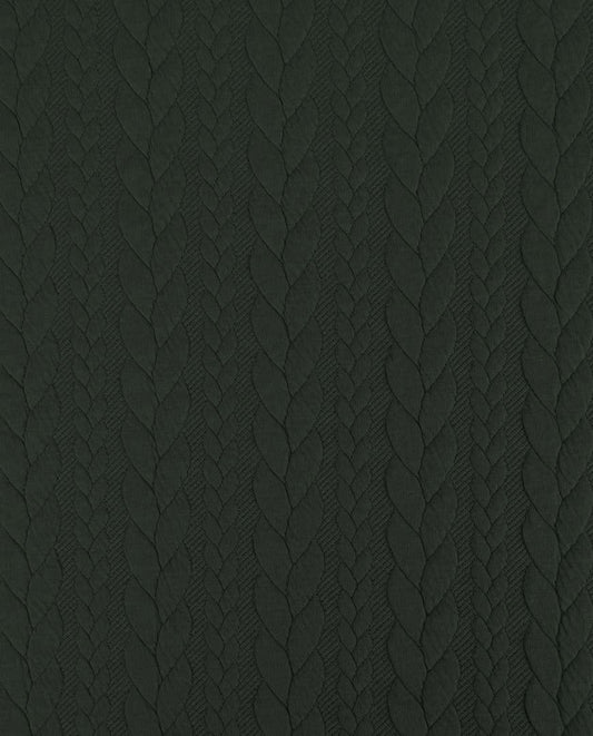 alt
Image with knitted fabric with a knit pattern - smoky green braids 340 g/m² – available at Šarlotes audumi
