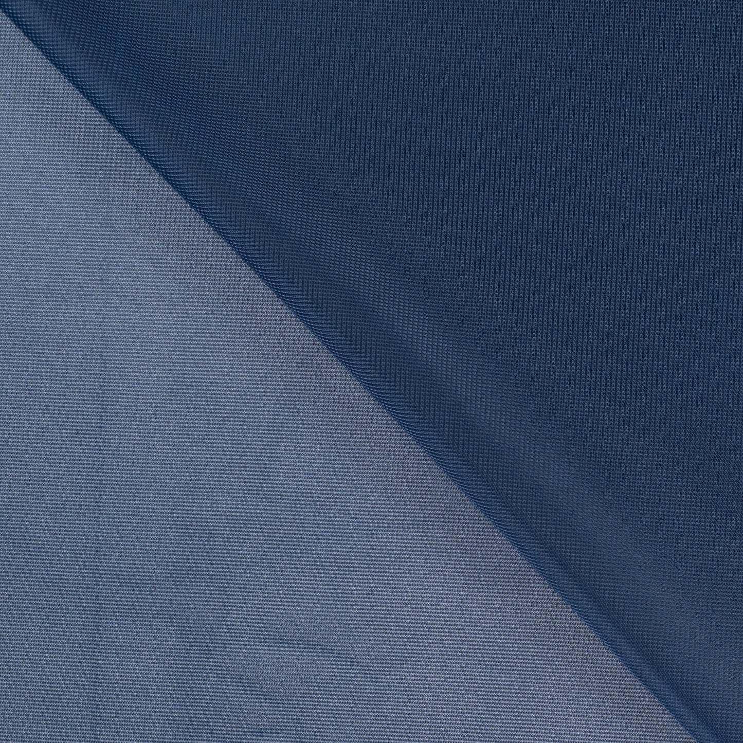 Image of dark blue knitted lining fabric, available online at Šarlotes audumi