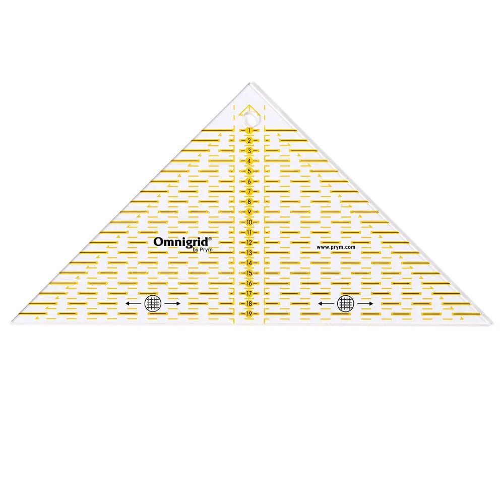 triangular ruler | Prym Omnigrid | 15 cm | 1:2 ratio
