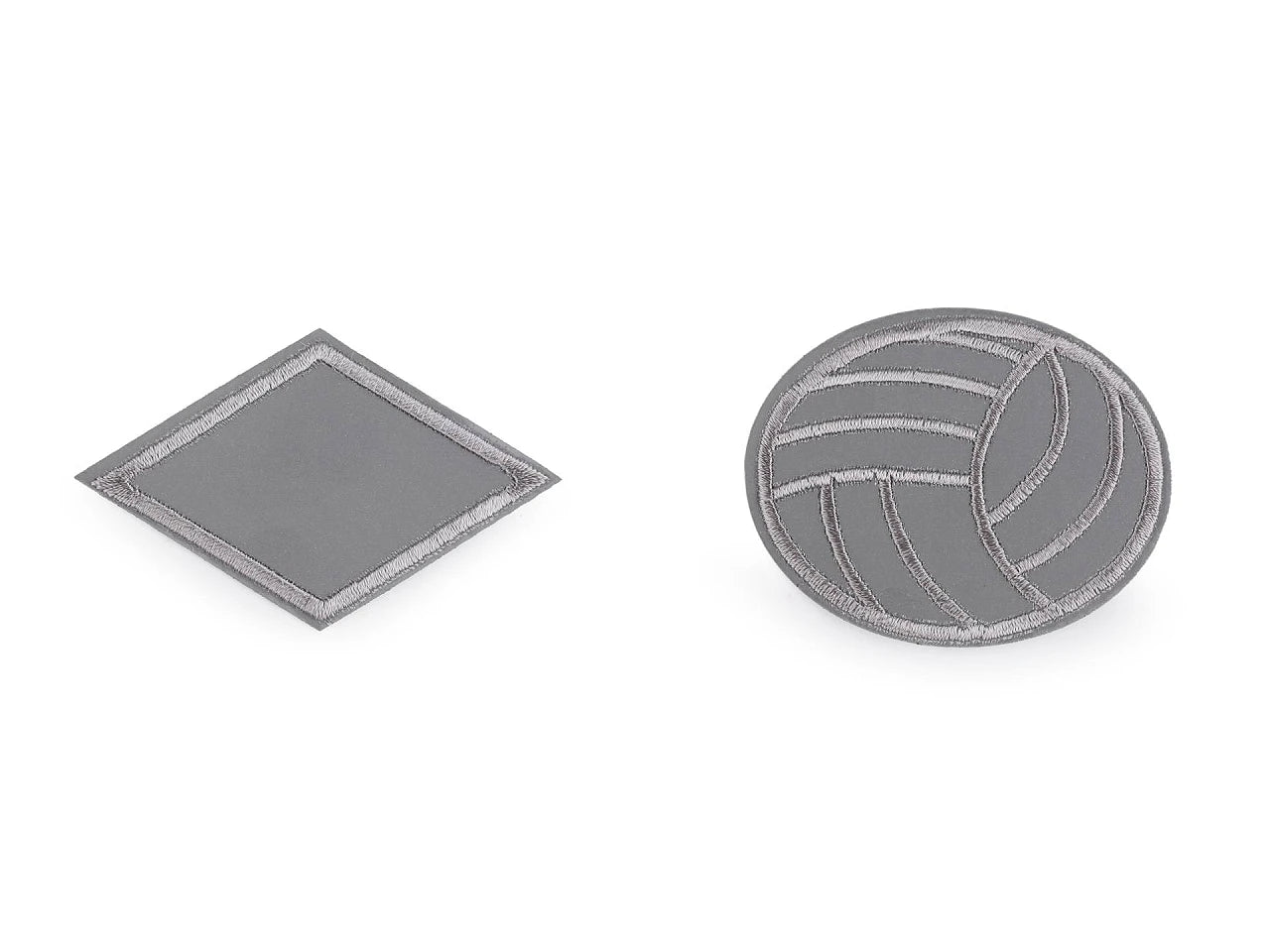 Image with iron-on reflectors, appliqués | various shapes and sizes – available at Šarlotes audumi