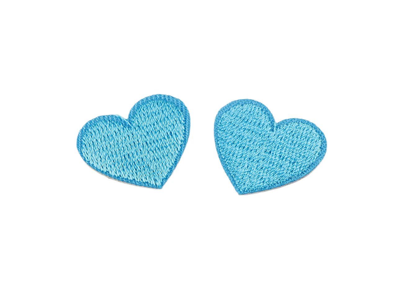 Image of Iron-on Heart Patch | Embroidered decorative patch for clothing, 2 pcs.|various shades – available at Charlotte's Fabrics