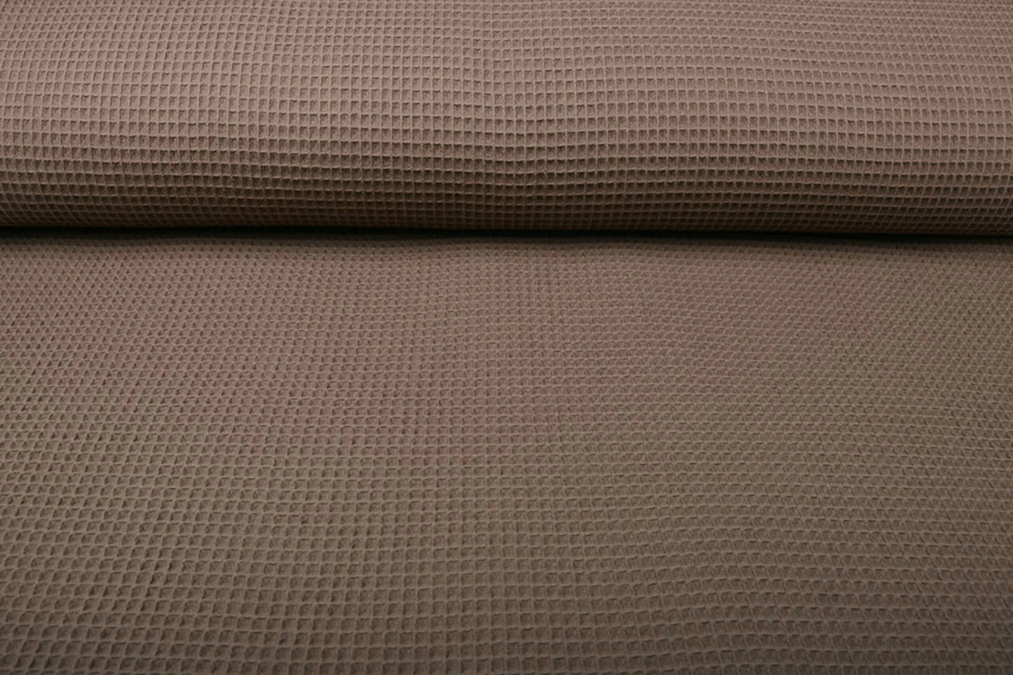 Waffle fabric - brown 230 g/m²