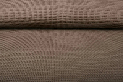Waffle fabric - brown 230 g/m²