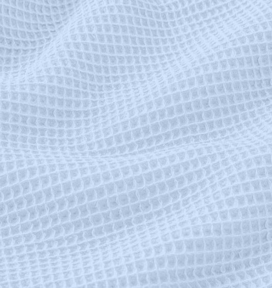 Image of waffle fabric - light blue 230 g/m² – available at Šarlotes audumi
