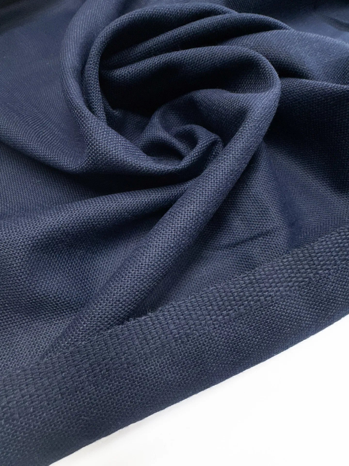 Wool fabric - dark blue 240 g/m²