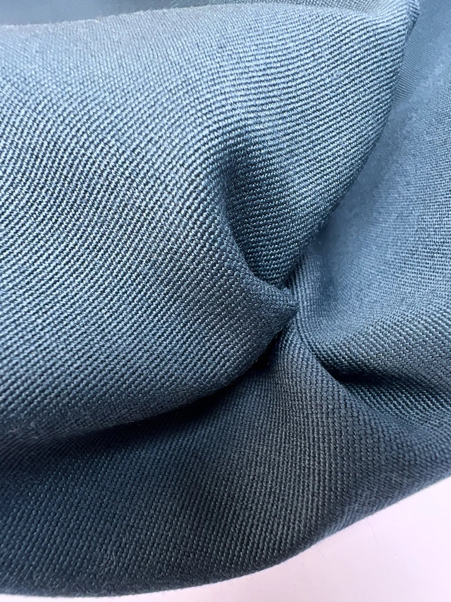 Wool fabric - blue-green 470 g/m²