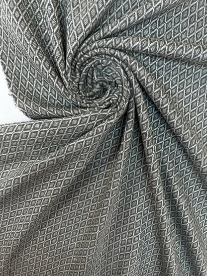 Wool jacquard - geometric pattern 250 g/m²
