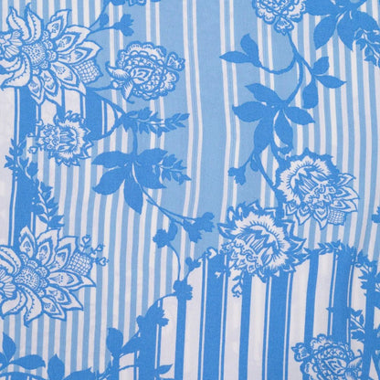 Viscose fabric - line and leaf pattern 130 g/m²