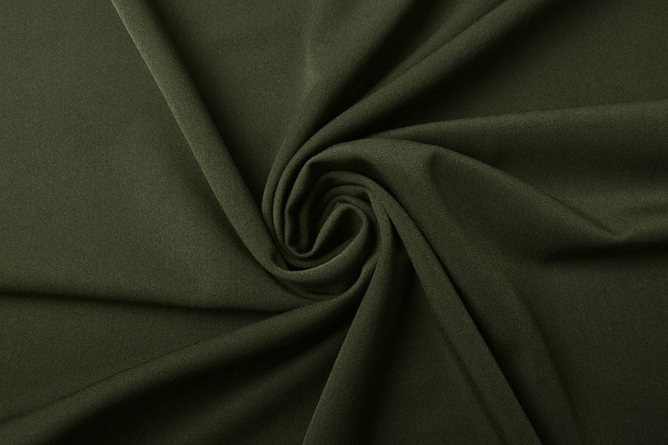 Viscose gabardine with elastane - khaki 275 g/m²