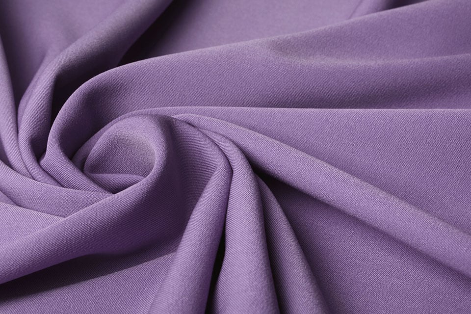 Viscose gabardine with elastane - lilac 275 g/m²