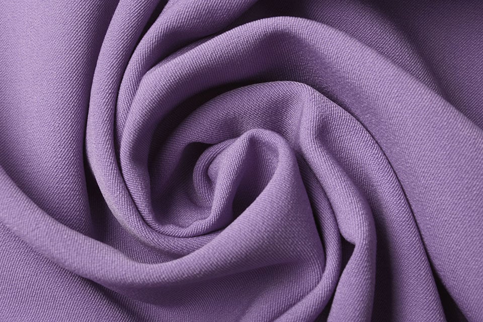 Viscose gabardine with elastane - lilac 275 g/m²
