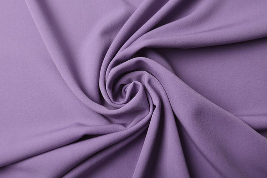 Viscose gabardine with elastane - lilac 275 g/m²