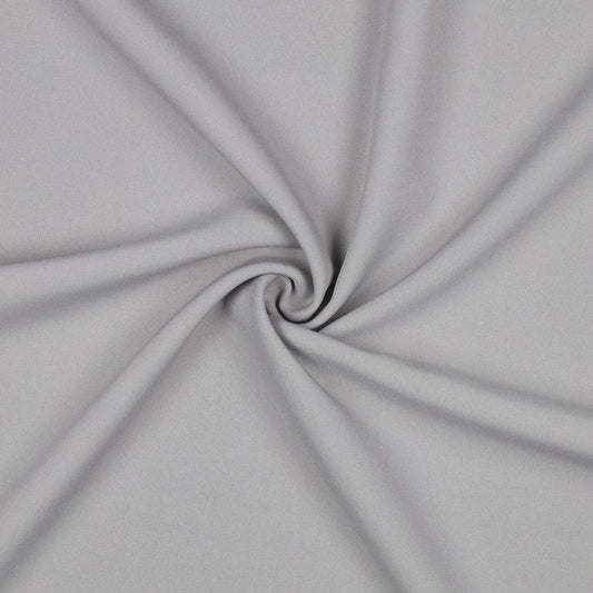 Viscose suit fabric with elastane - light grey 275 g/m²