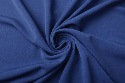 Viscose suiting fabric with elastane - royal blue 275 g/m²
