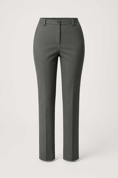 Viscose suiting fabric with elastane - black melange 275 g/m²