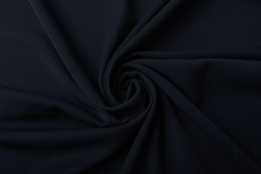 Viskose suit fabric with elastane - dark blue 275 g/m²