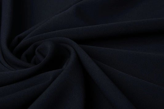 Viskose suit fabric with elastane - dark blue 275 g/m²
