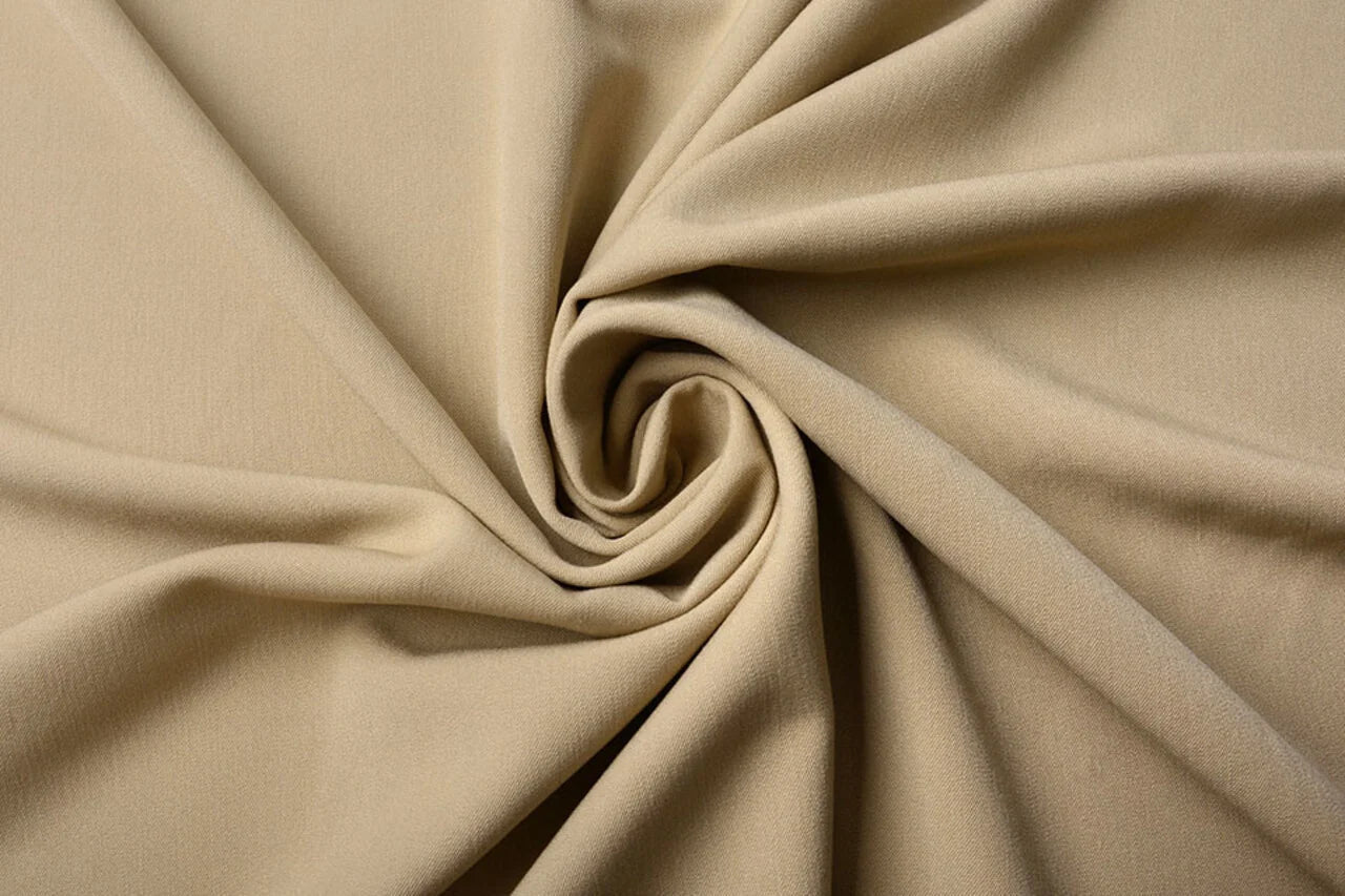 Viscose suiting fabric with elastane - golden haze 275 g/m²