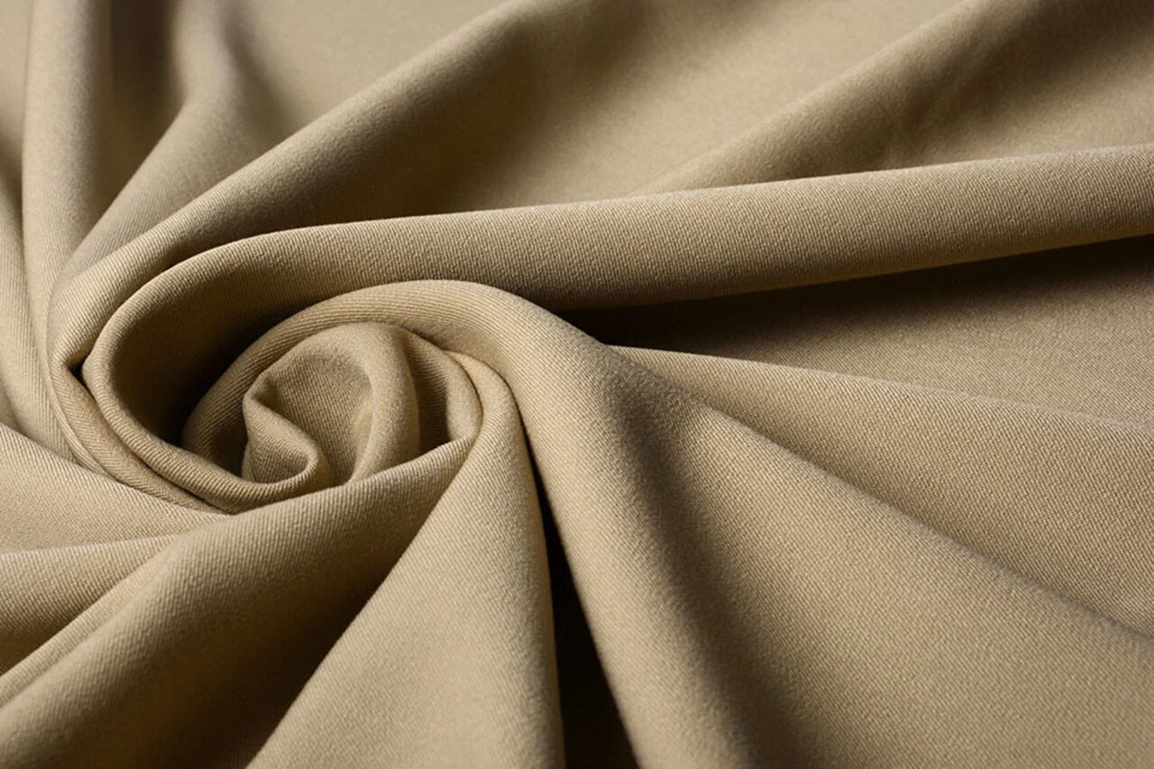 Viscose suiting fabric with elastane - golden haze 275 g/m²