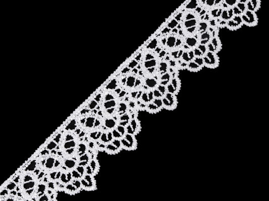 viscose lace - 3,5 cm white