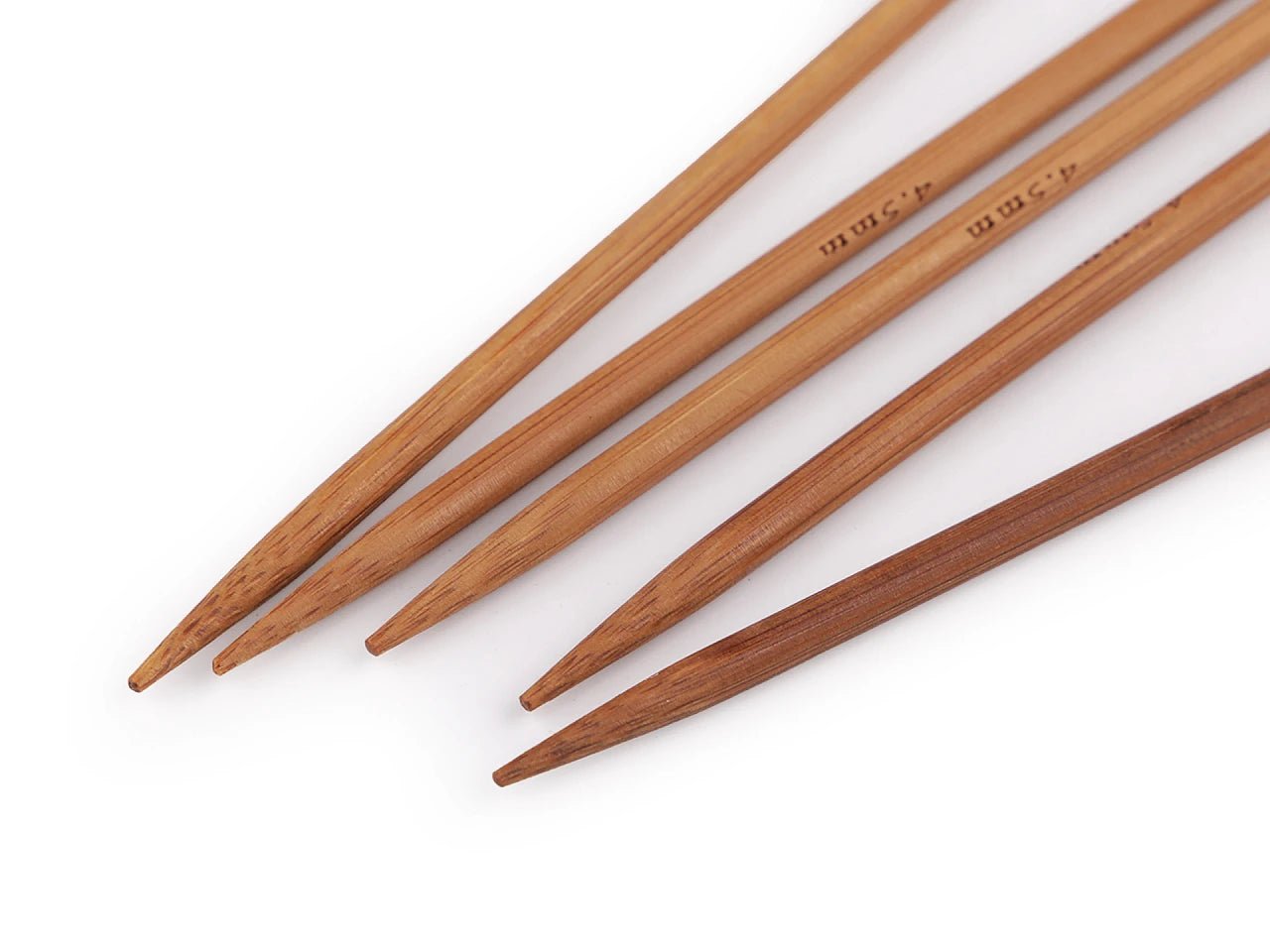 Sock knitting needles - bamboo 25 cm 3.5 mm (5 pcs.)