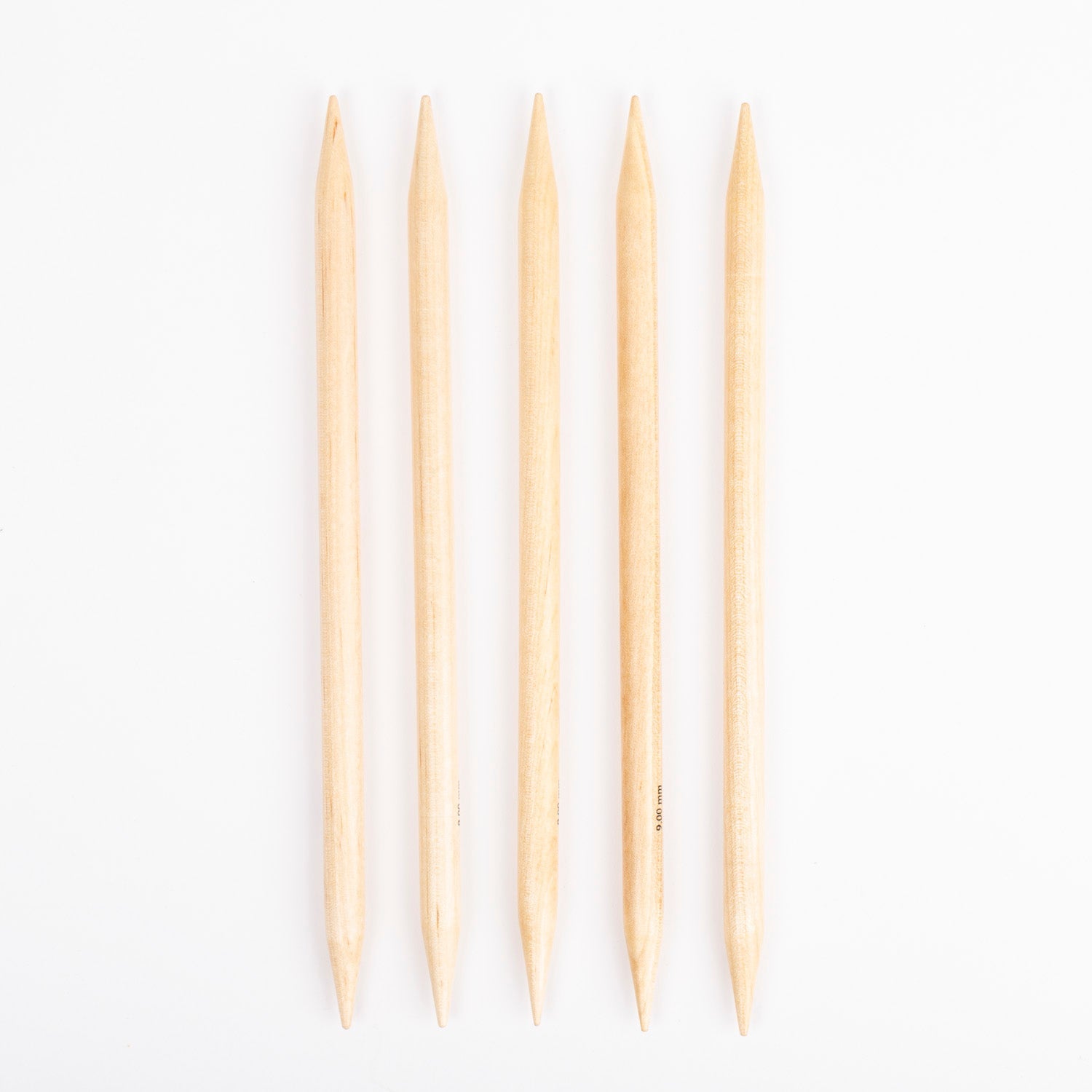 Image of DROPS Basic sock knitting needles – birch, 20 cm | 5.5–12.0 mm – available at Šarlotes audumi